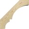 Ekena Millwork 6"W x 16"D x 16"H Balboa Rough Sawn Knee Brace, Douglas Fir BRC06X16X16BOA00RDF - alternate 2